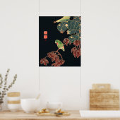 Het parket van Ito Jakuchu Japanse vogelkunst Poster (Keuken)
