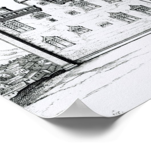 Het Parlement in Edinburgh Poster (Hoek)