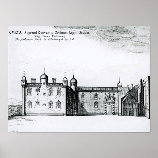Het Parlement in Edinburgh Poster (Voorkant)
