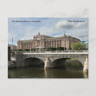 Het Parlement in Stockholm... Briefkaart
