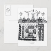 Het Parlement van Edward I Briefkaart (Voorkant / Achterkant)