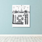 Het Parlement van Edward I Canvas Afdruk (Insitu (Houten vloer))