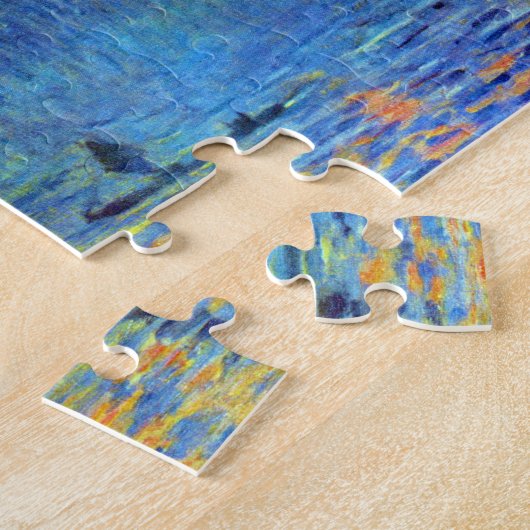 Het parlement van Londen in de winter van Claude M Legpuzzel (Zijkant)