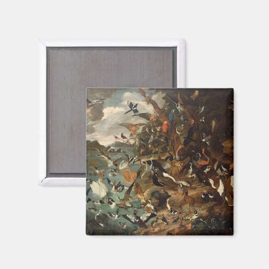 Het parlement van vogels magneet (Voorkant / Achterkant)