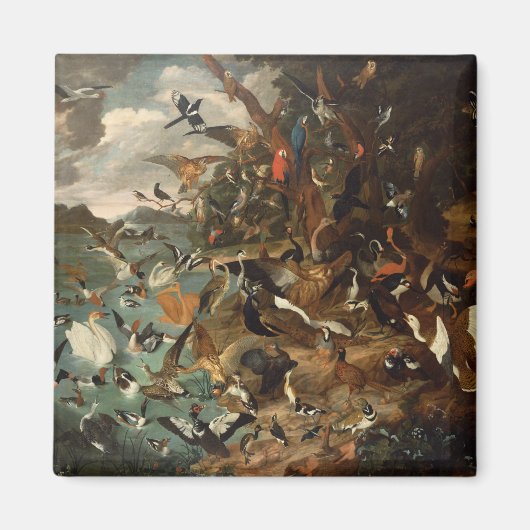 Het parlement van vogels magneet (Voorkant)