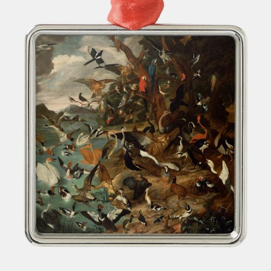 Het parlement van vogels metalen ornament (Voorkant)