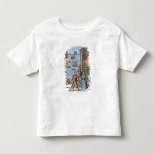 Het parteren van Columbus met Ferdinand en Kinder Shirts