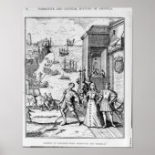 Het parteren van Columbus met Ferdinand en Poster (Voorkant)