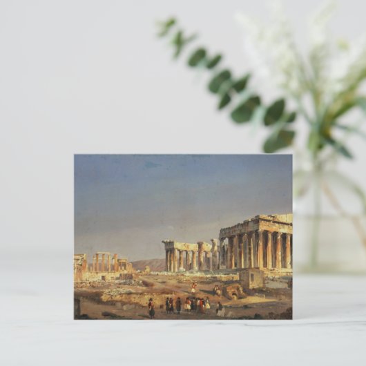Het Parthenon, 1863 Briefkaart (Staand voorkant)