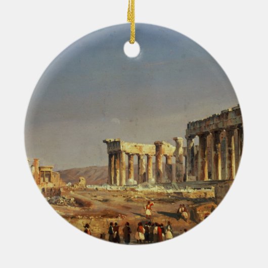 Het Parthenon, 1863 Keramisch Ornament (Achterkant)