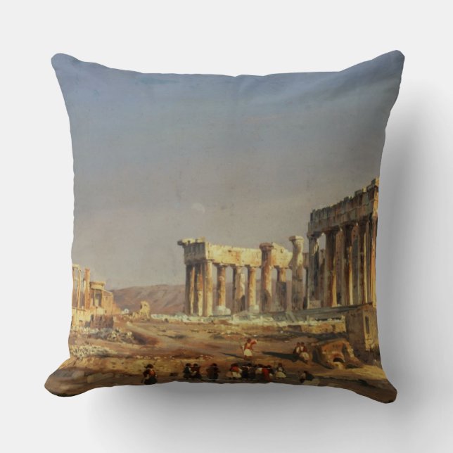 Het Parthenon, 1863 Kussen (Voorkant)