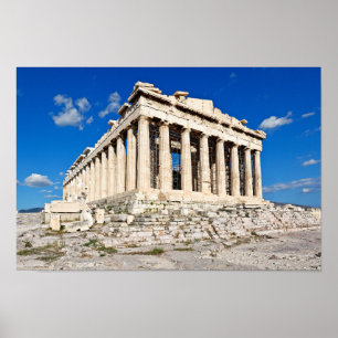 Het Parthenon (447 voor Christus) op de Atheense A Poster