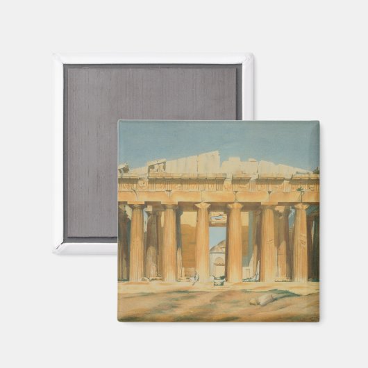 Het Parthenon, Athene, 1810-37 Magneet (Voorkant / Achterkant)