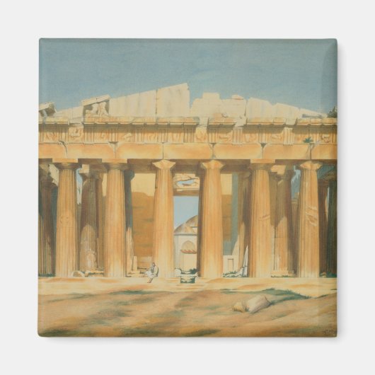 Het Parthenon, Athene, 1810-37 Magneet (Voorkant)