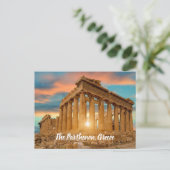Het Parthenon Griekenland gestileerd Briefkaart (Staand voorkant)
