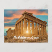 Het Parthenon Griekenland gestileerd Briefkaart (Voorkant)