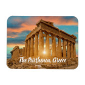 Het Parthenon Griekenland gestileerd Magneet (Horizontaal)