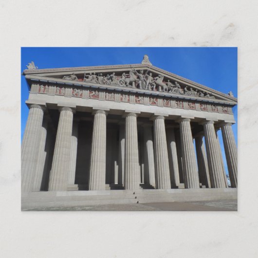 Het Parthenon, Nashville Briefkaart (Voorkant)