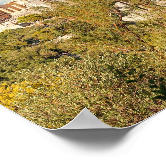 Het Parthenon op de Atheense Acropolis, Griekenlan Poster (Hoek)