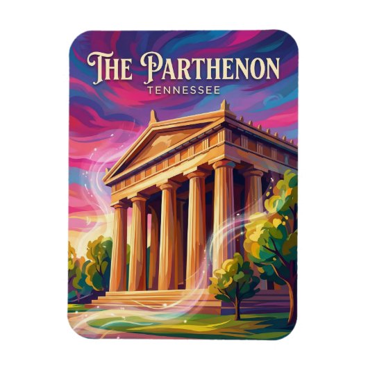 Het Parthenon Tennessee Magneet (Verticaal)