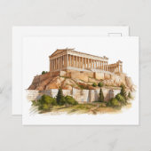 Het Parthenon: Tijdloze erfenis van het oude Griek Briefkaart (Voorkant / Achterkant)