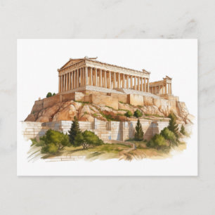 Het Parthenon: Tijdloze erfenis van het oude Griek Briefkaart