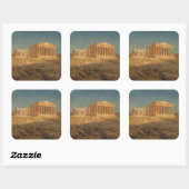 Het Parthenon Vierkante Sticker (Vel)