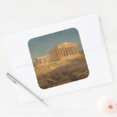 Het Parthenon Vierkante Sticker (Envelop)