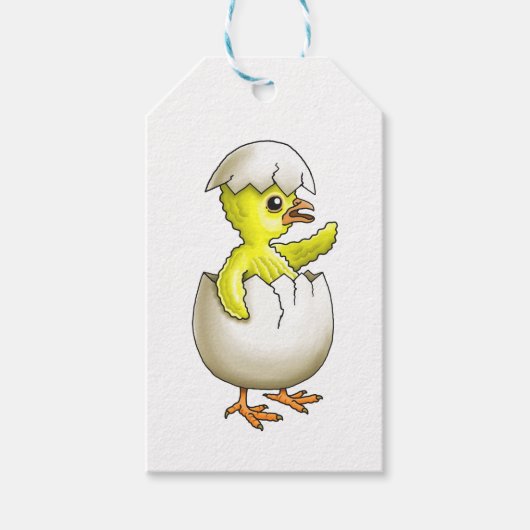 Het Pas Uitgekomen Paaskuiken Cadeaulabel (Voorkant)