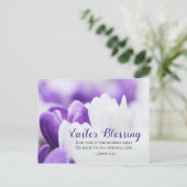 Het Pasen het Zwemelen 1John 2:25 Dit is de beloft Briefkaart (Staand voorkant)