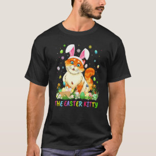 Het Pasen Kitty Paasei Konijn Oor Kitty Kat Ea T-shirt