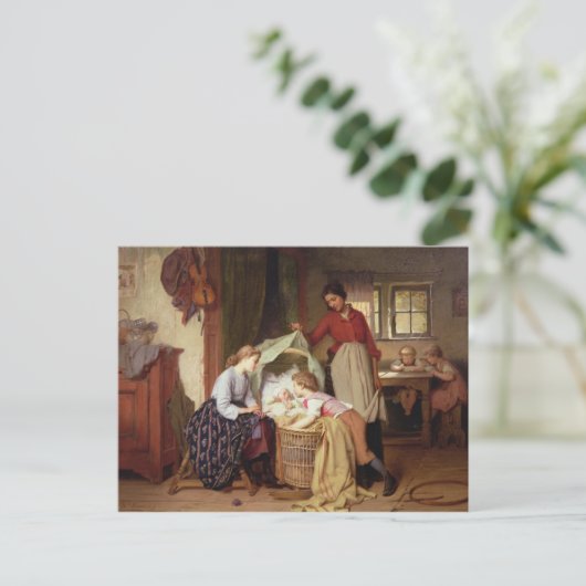 Het pasgeboren Kind Briefkaart (Staand voorkant)