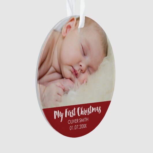Het pasgeboren Ornament van de Vakantie van de (voorkant)