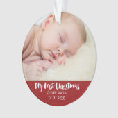 Het pasgeboren Ornament van de Vakantie van de (voorkant)