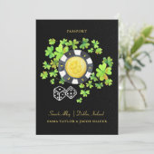 Het paspoort van de Bestemmingsweddenschap sparen Save The Date (Staand voorkant)