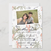 Het paspoort van de Bestemmingsweddenschap sparen Save The Date (Achterkant)