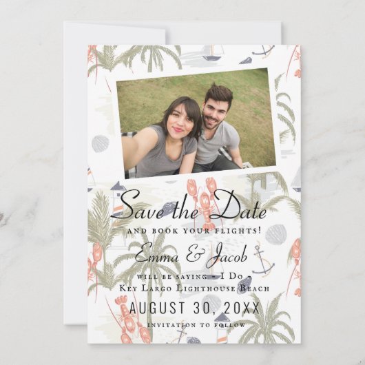 Het paspoort van de Bestemmingsweddenschap sparen Save The Date (Achterkant)