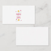 Het paspoort zal reizen visitekaartje (Voorkant / Achterkant)