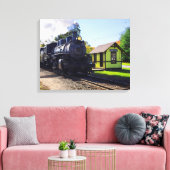 Het passeren door Chester Canvas Afdruk (Insitu (Woonkamer))