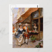 Het passeren van de BloemWinkel Briefkaart (Voorkant / Achterkant)