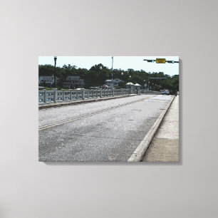 Het passeren van de brug 7622 canvas afdruk