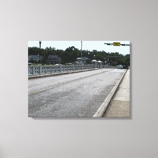 Het passeren van de brug 7622 canvas afdruk (Voorkant)