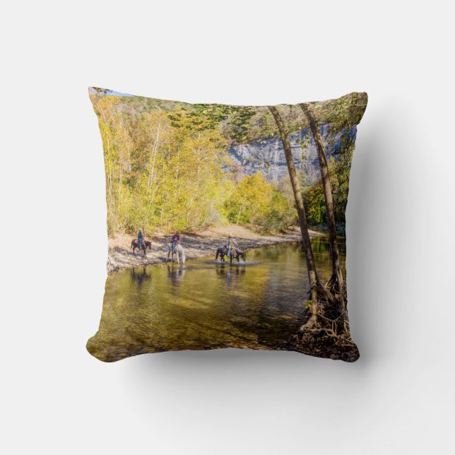 Het passeren van de Buffalo River Photo Pillow Kussen (Voorkant)