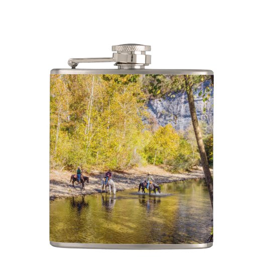 Het passeren van de buffelkolf heupfles (Voorkant)