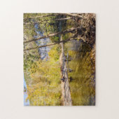 Het passeren van de buffelrivier de Jigzaag Puzzle Legpuzzel (Verticaal)