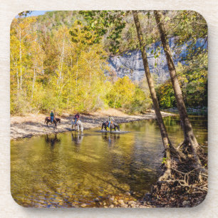 Het passeren van de buffelrivierenreeks van het On Bier Onderzetter