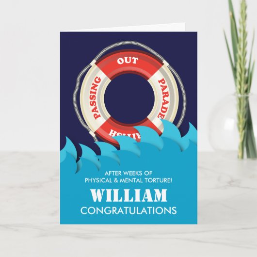 Het passeren van de parade van de Britse marine Li Kaart (Voorkant)