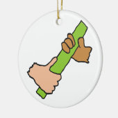 Het passeren van de Partij Keramisch Ornament (Links)