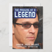 Het passeren van een legendarische begrafenisfoto  aankondiging (Voorkant)