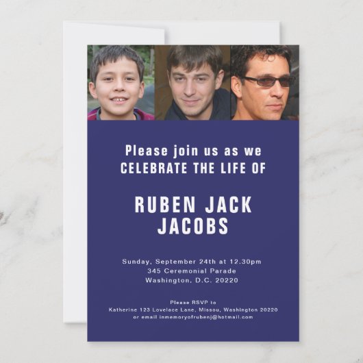 Het passeren van een legendarische begrafenisfoto  aankondiging (Achterkant)